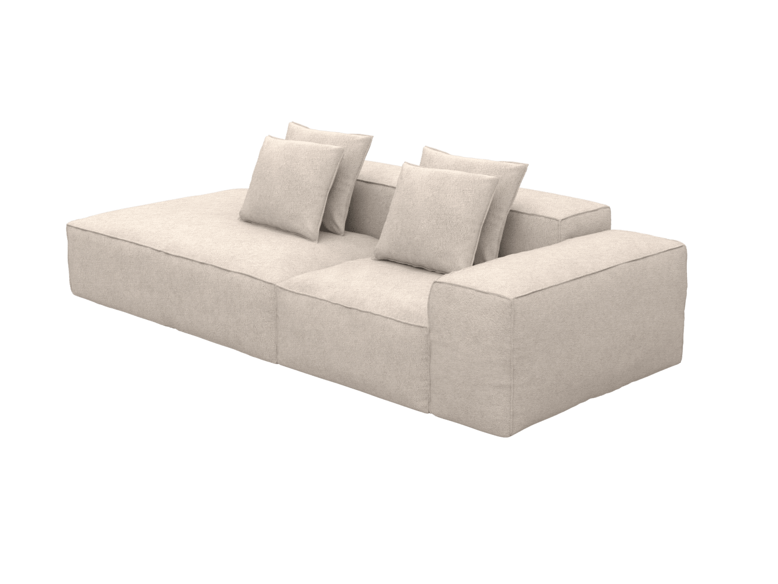 Riley Noa Desert Modular Sofa Left Terminal - 3 Seater color Noa Desert