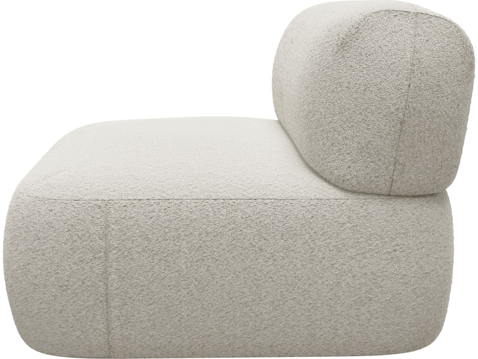 Beckett Boucle Ivory Sofa Module Armless color Boucle Ivory