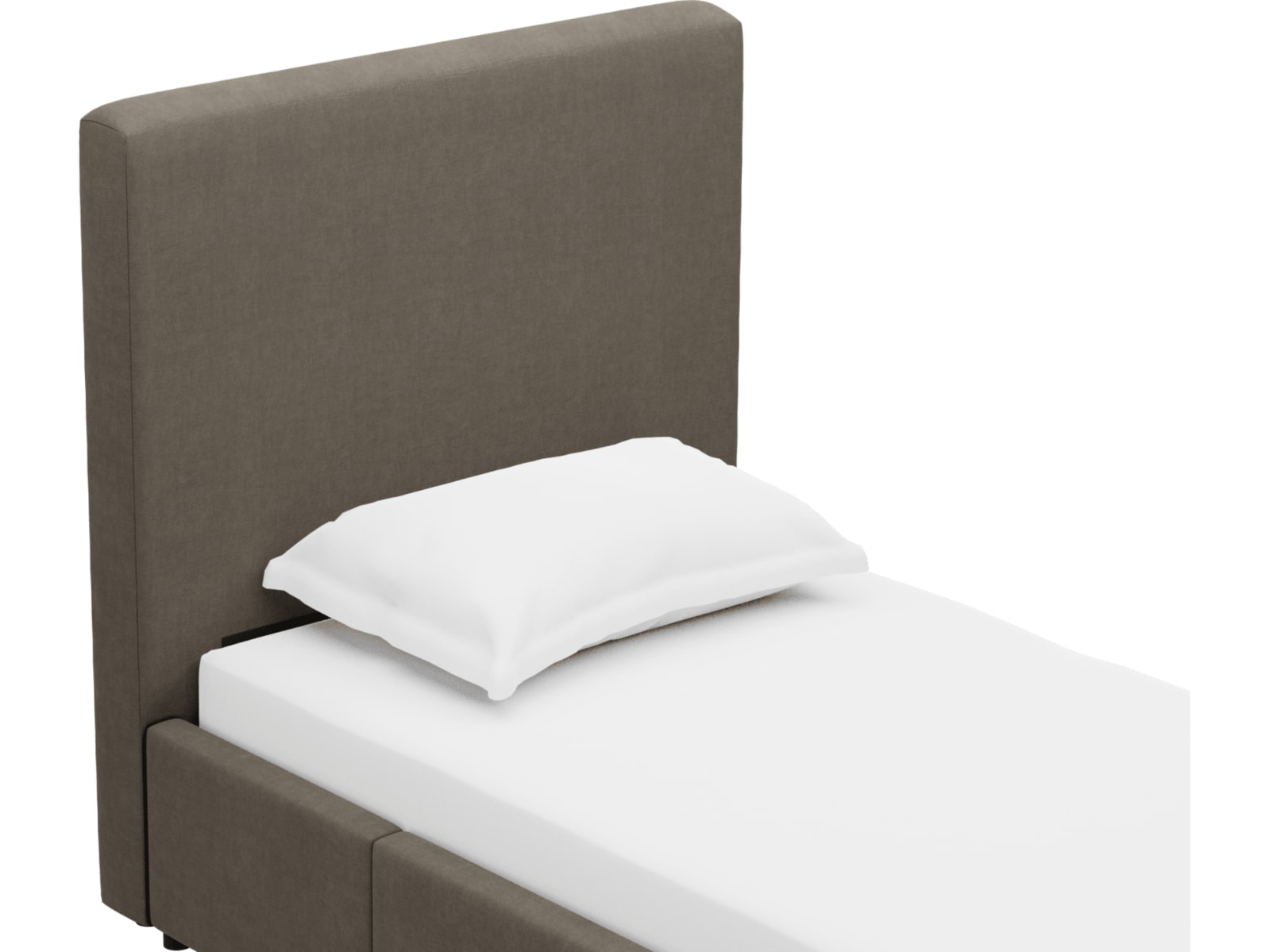 Aria Muse Mink Left Drawer Storage Bed color Muse Mink