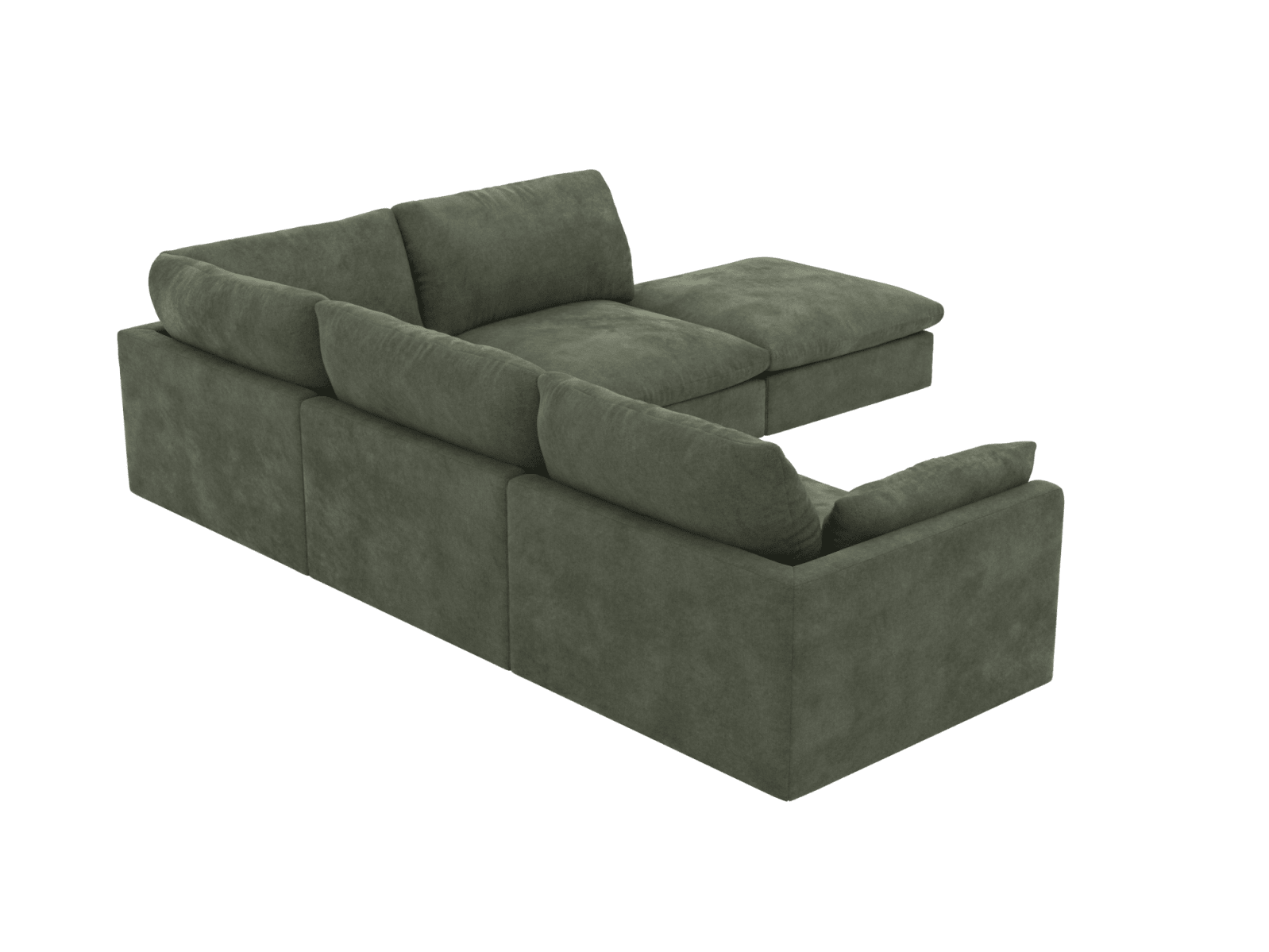 Willow Muse Forest Modular Sofa - 5 Seater RAF Terminal color Muse Forest