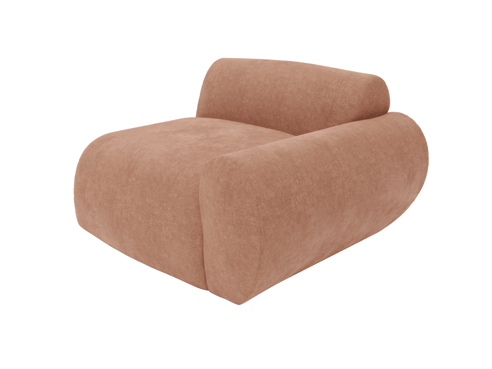 Malmo Muse Dusk 1 Seat Right Arm Facing Sofa Module color Muse Dusk