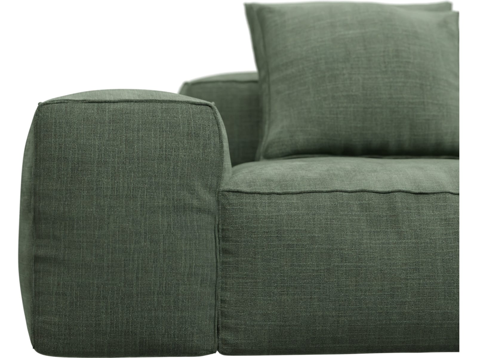 Riley Tribute Dark Jade Modular Sofa - 1x Arm, 4x Armless, 1x Right Terminal color Tribute Dark Jade