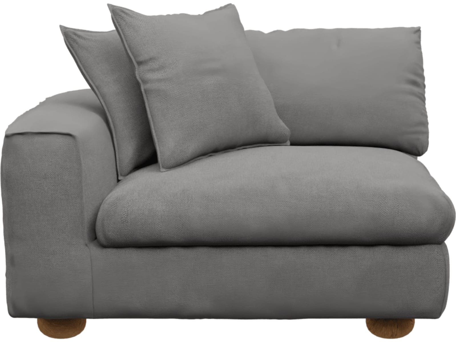 Tully California Slate Left Arm Facing Chair Module color California Slate