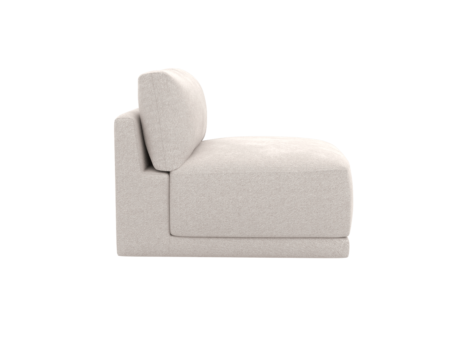 Haven Toorak Pearl 1 Seater Armless Sofa Module color Toorak Pearl