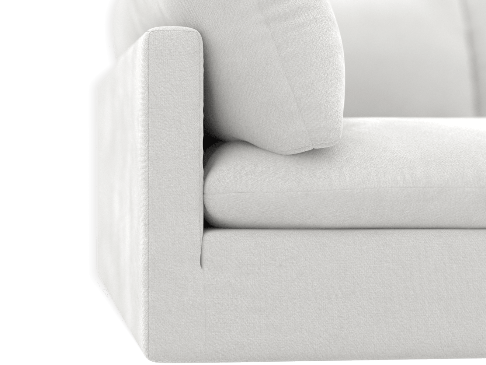 Willow Muse Frost Corner Sofa - 4 Seater LAF Terminal color Muse Frost