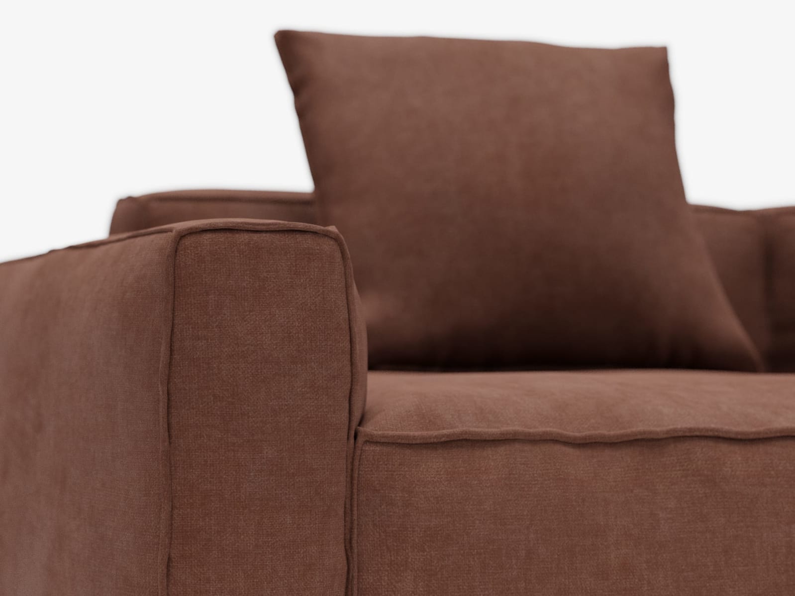 Riley Apt Muse Rust Corner Sofa - 4 Seater RAF Terminal color Muse Rust