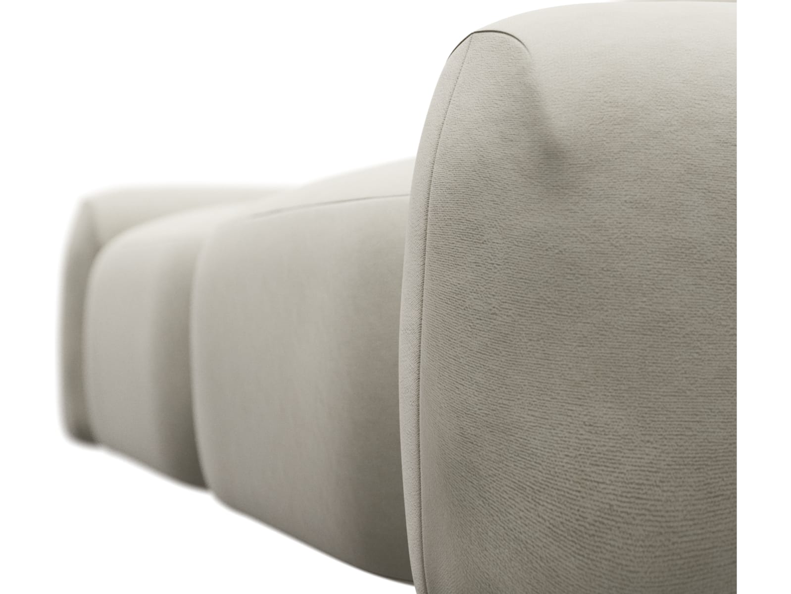 Beckett Muse Flax Modular Sofa - 2 Seater color Muse Flax