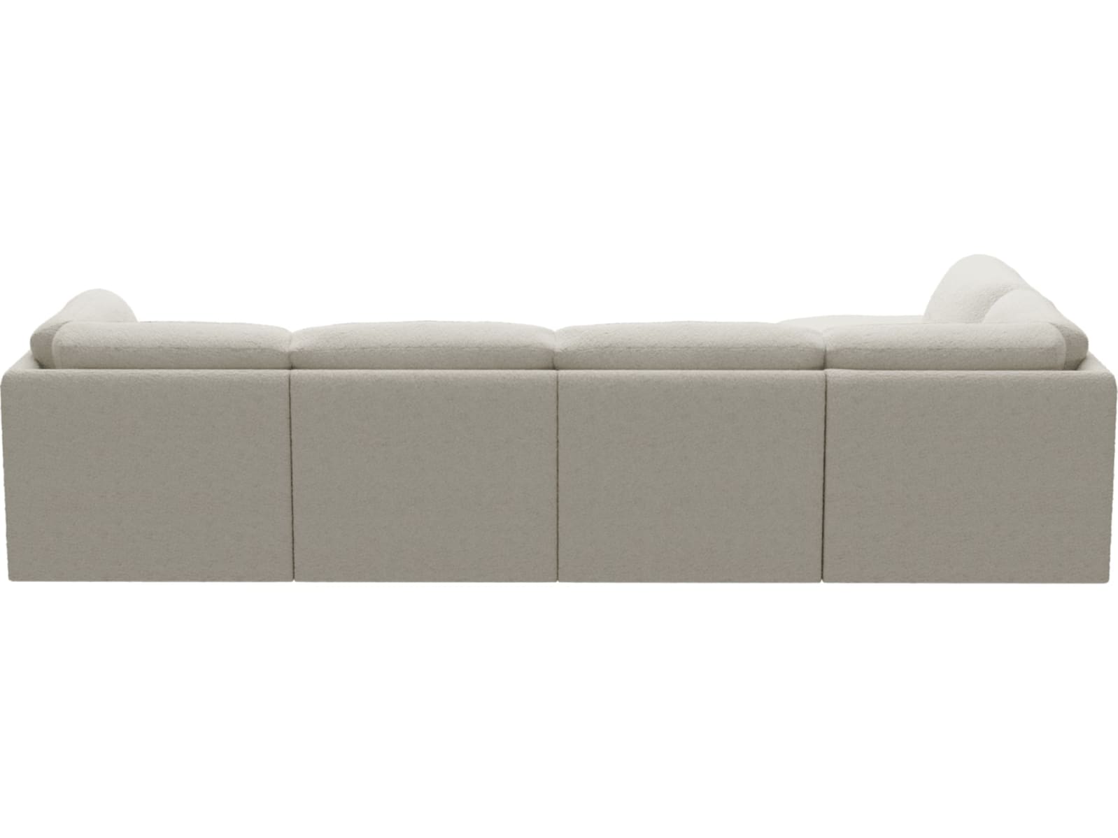 Emily Modular Sofa Boucle Ivory - 6 Piece color Boucle Ivory