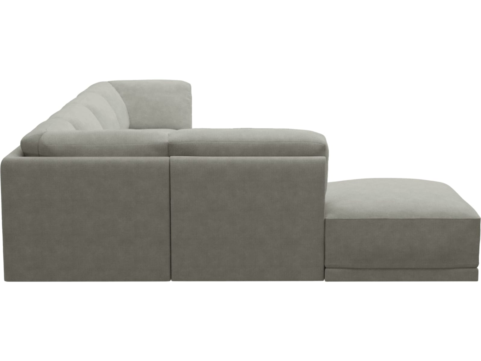 Emily Modular Sofa Toorak Pebble - 6 Piece color Toorak Pebble