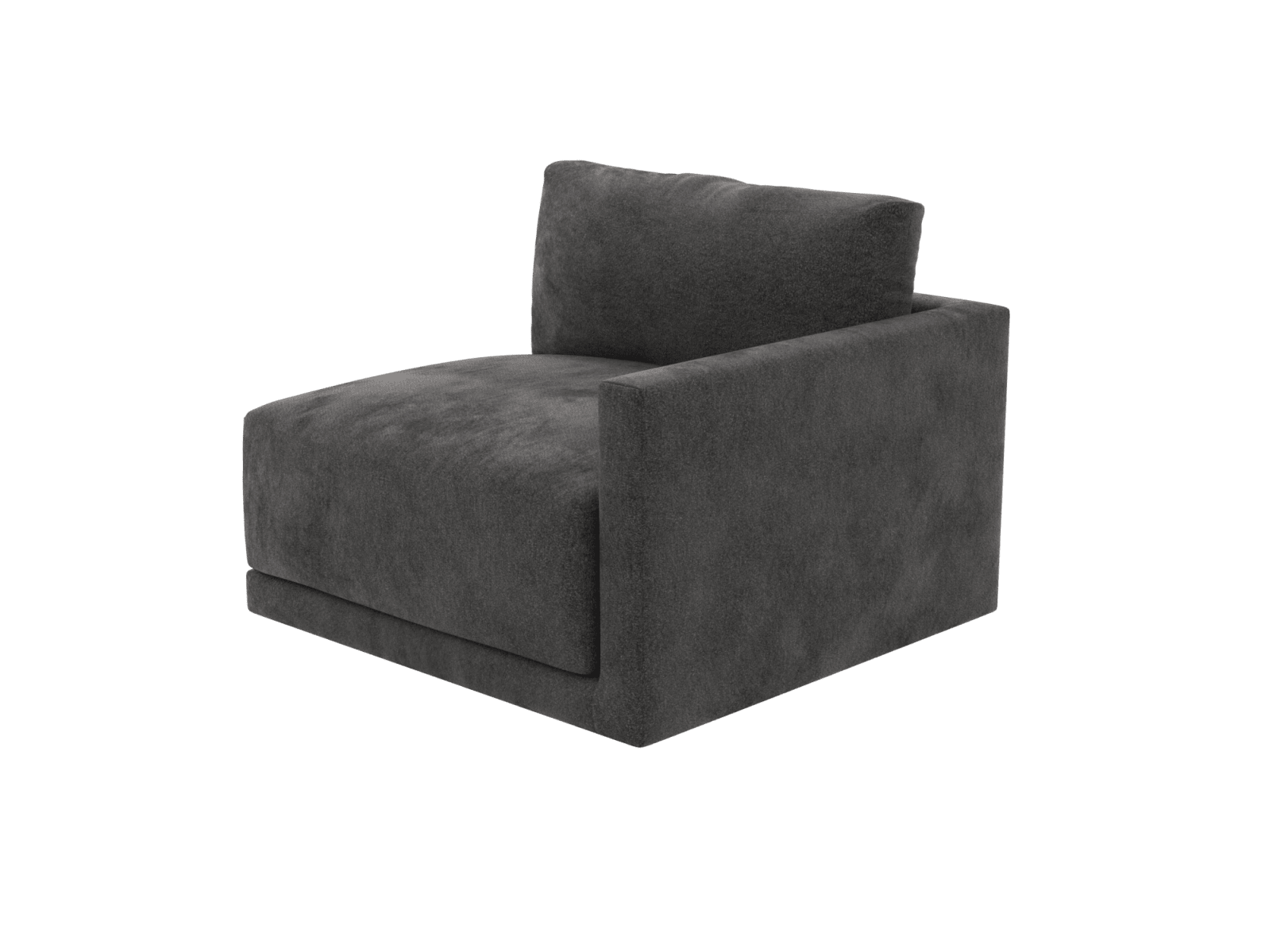Haven California Charcoal Right Arm Facing Sofa Module color California Charcoal