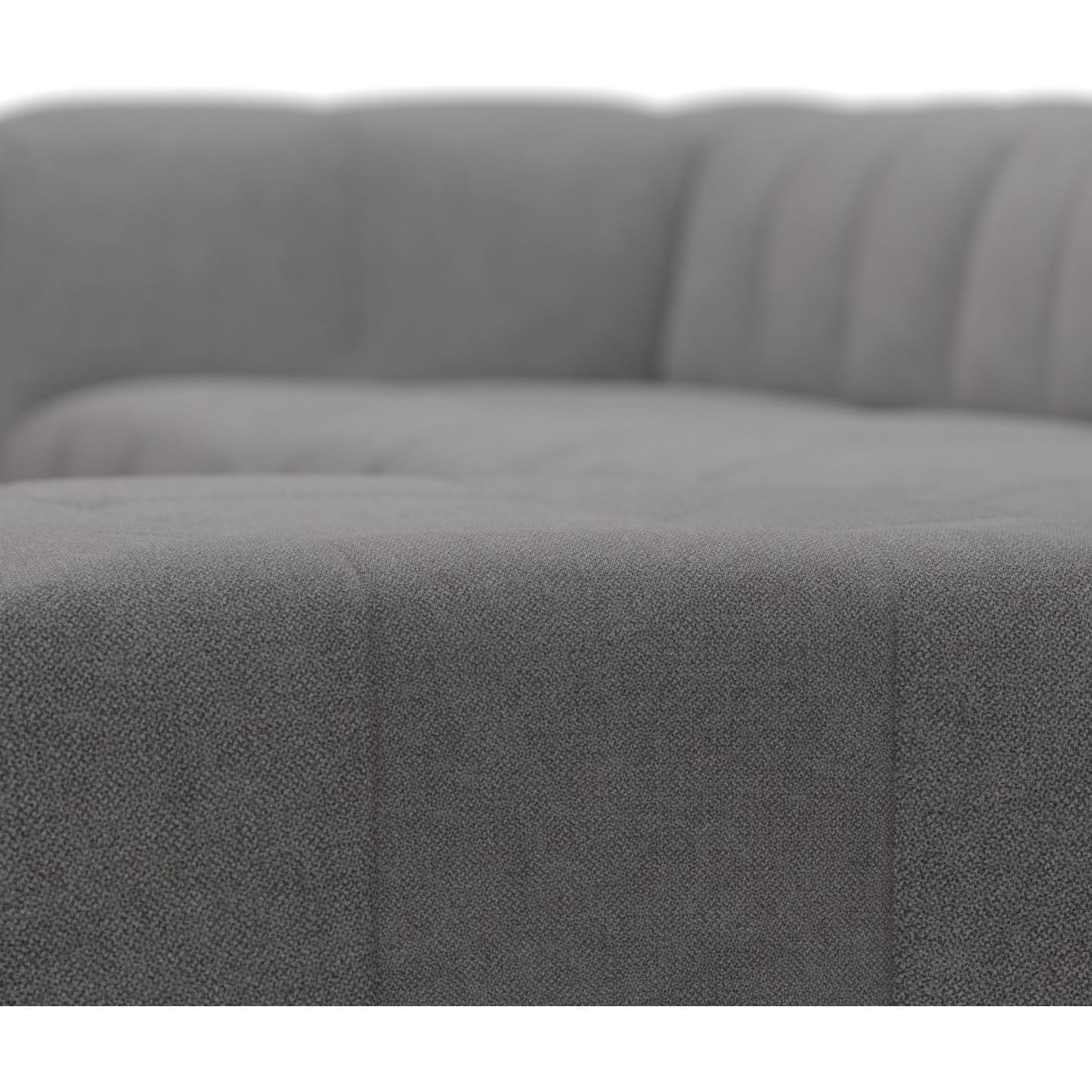 Lucello California Slate Modular Sofa with Ottoman - 5 Piece color California Slate
