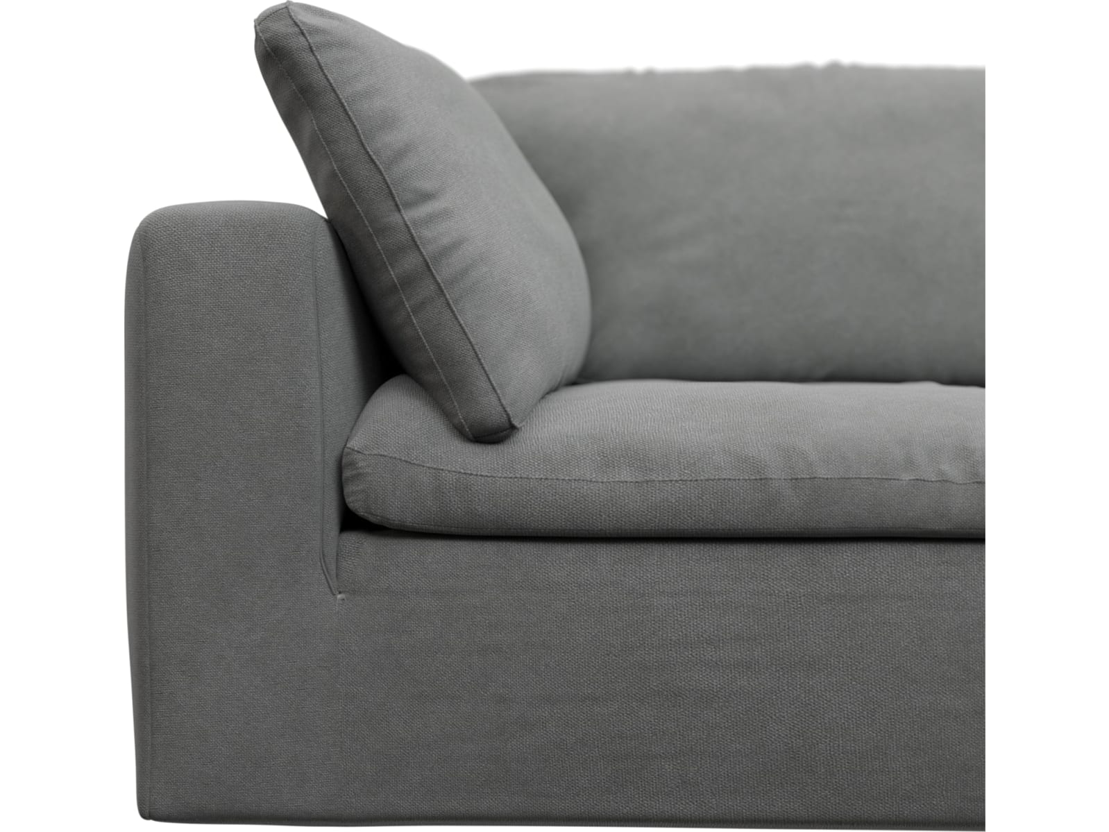 Cloud Deep Maya Flint Modular Sofa - 3 Seater Chaise color Maya Flint