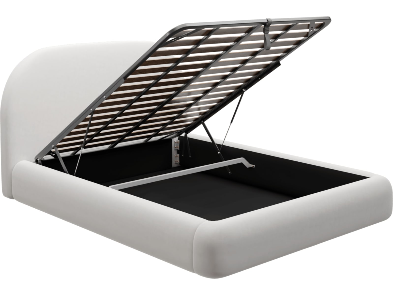 Capri Gas Lift Bed Muse Frost color Muse Frost