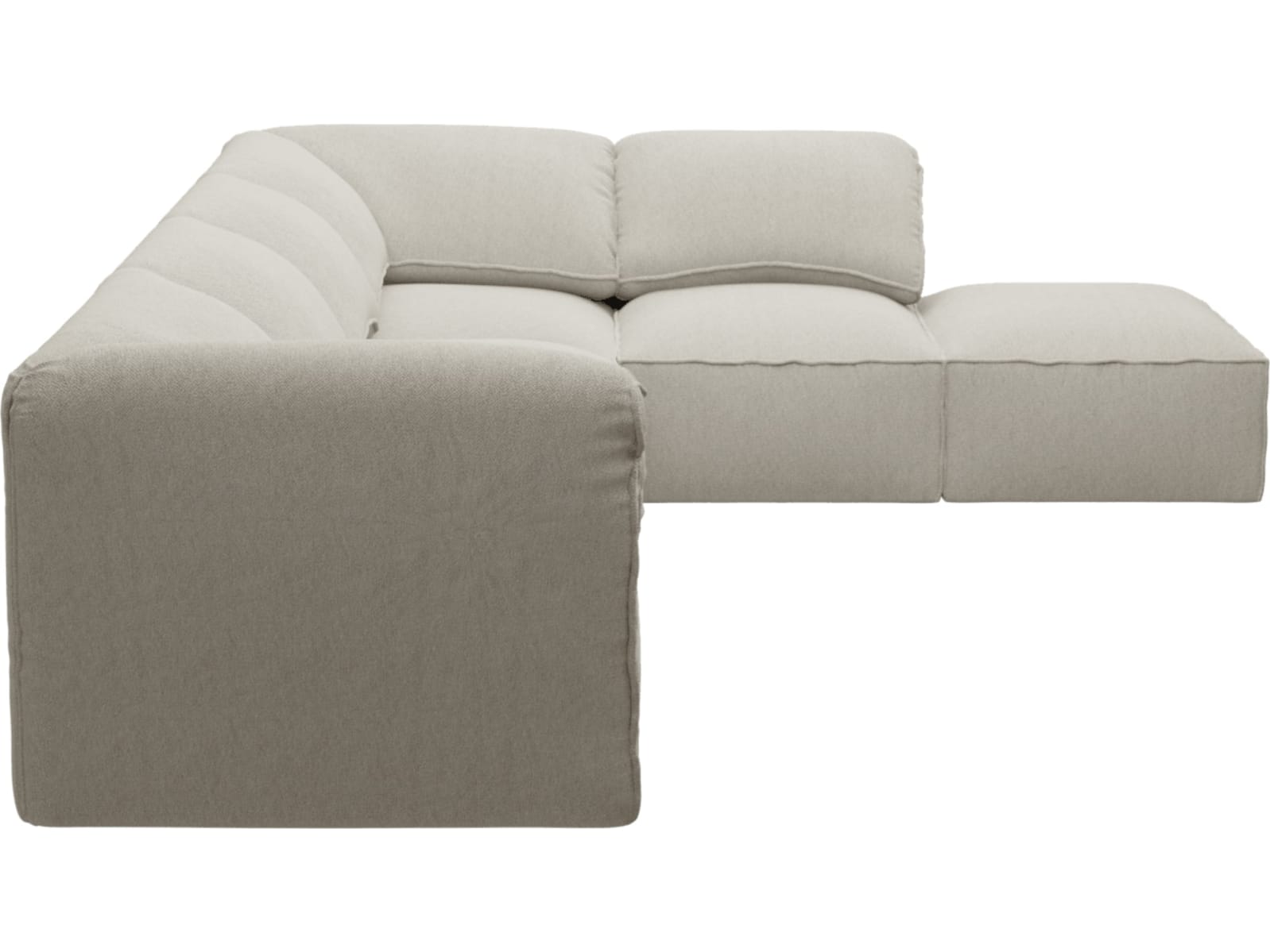 Kai Noa Desert Modular Sofa - 5 Seater and Ottoman color Noa Desert