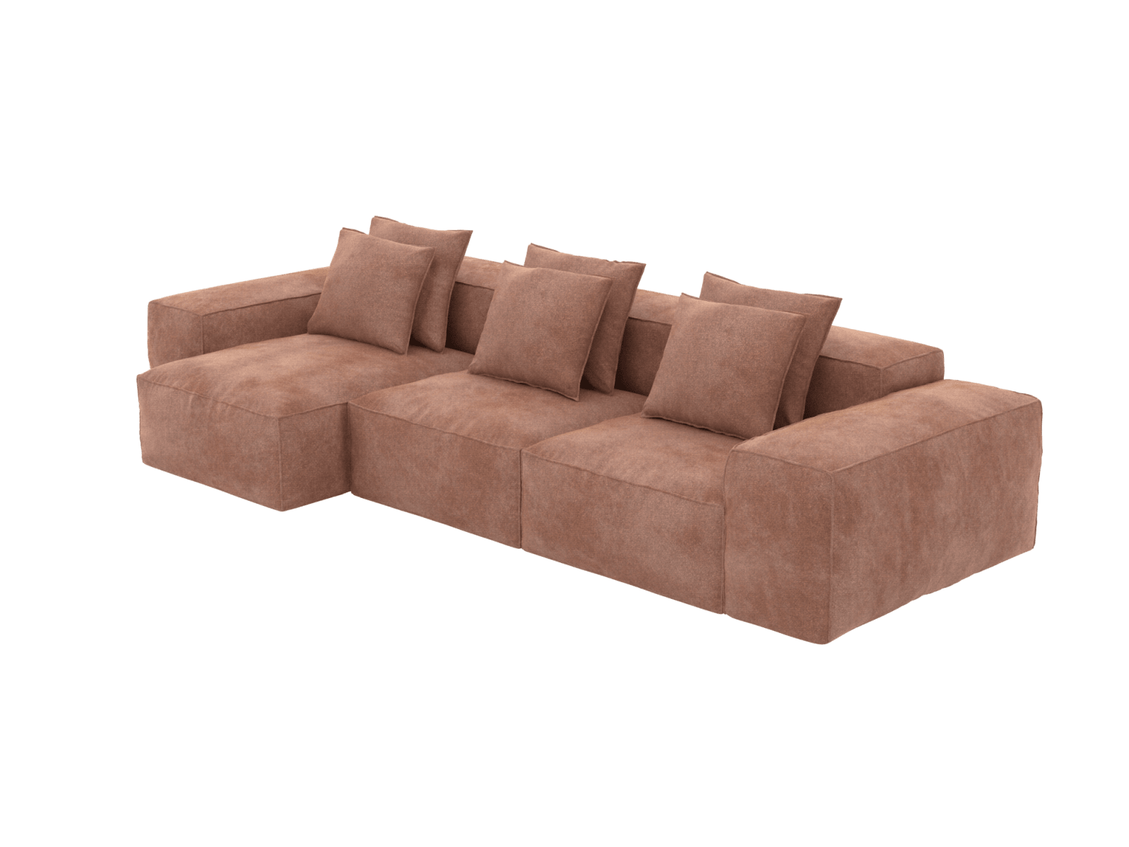 Riley Muse Dusk Modular Chaise Sofa - 3 Seater color Muse Dusk