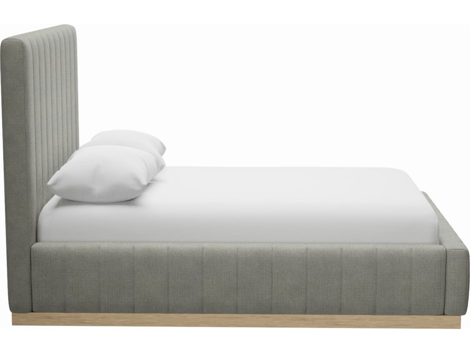 Brentwood Gas Lift Bed Toorak Pebble color Toorak Pebble