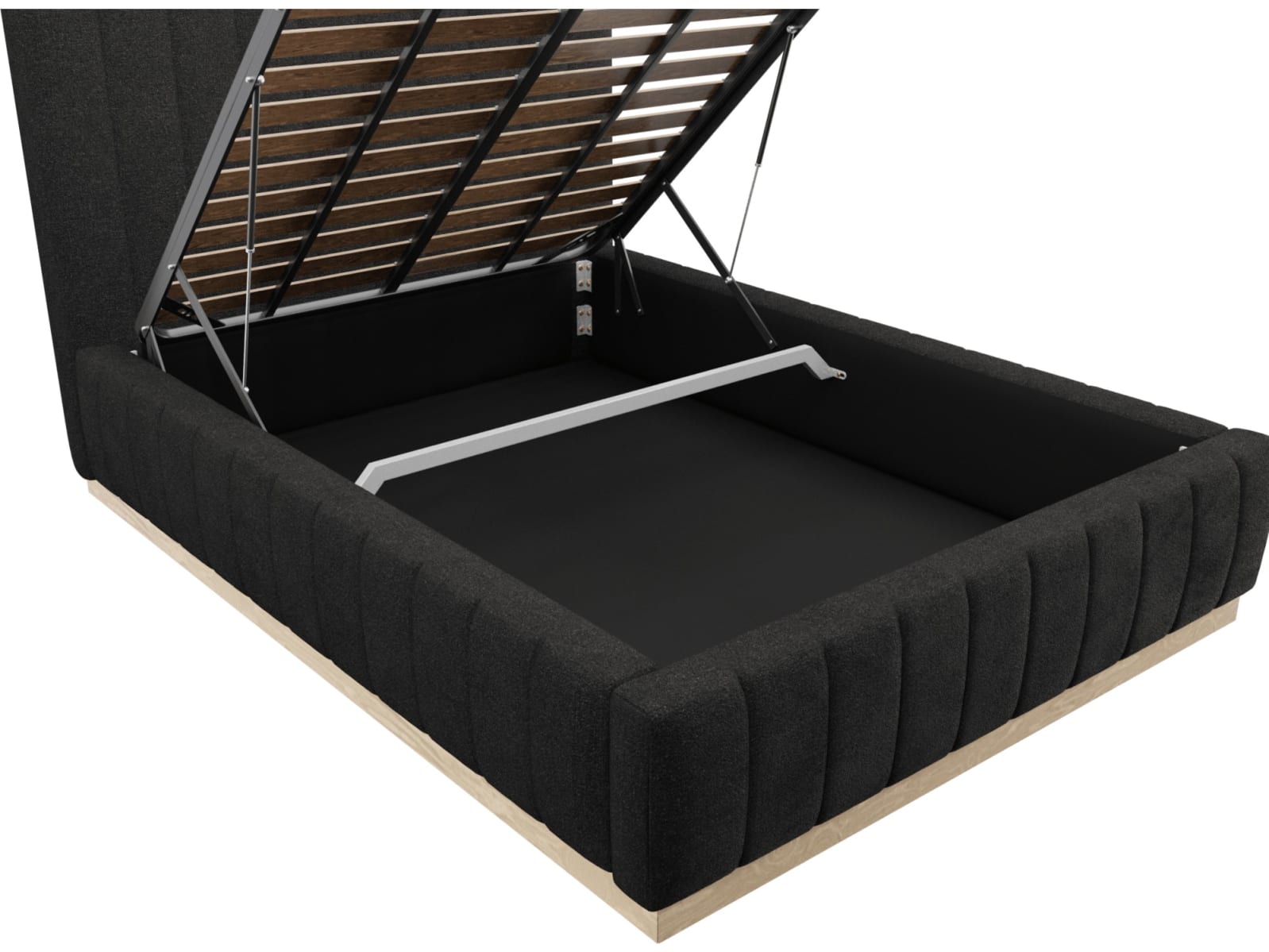 Brentwood Gas Lift Bed California Charcoal color California Charcoal