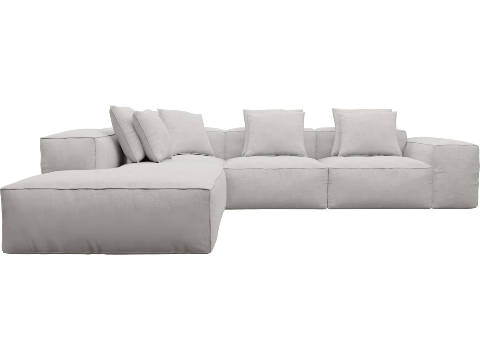 Riley Avon Mineral Modular Sofa - Arm, 2x Armless, Corner, Left Terminal color Avon Mineral