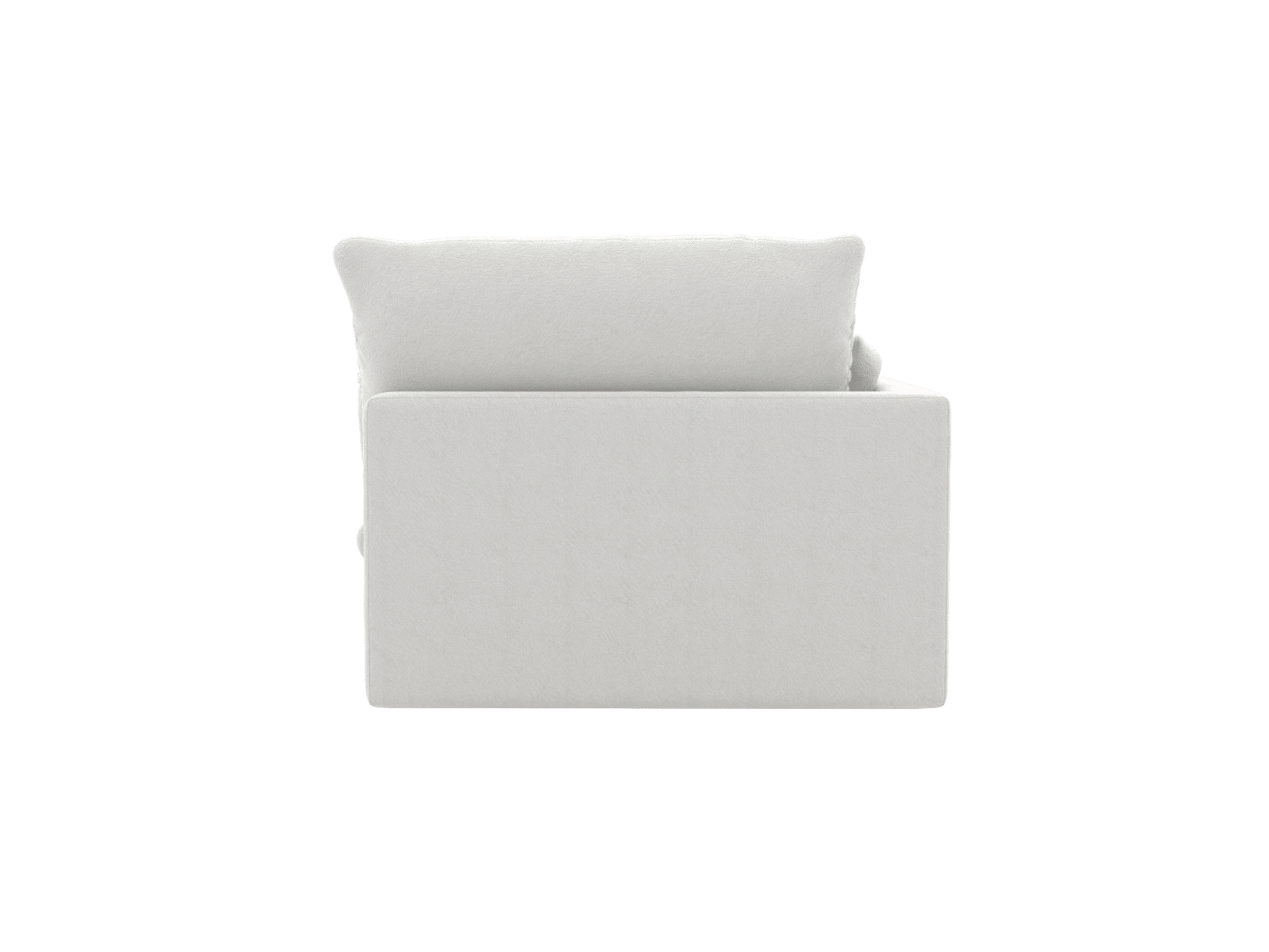 Willow Muse Frost 1 Seat Left Arm Facing Sofa Module color Muse Frost
