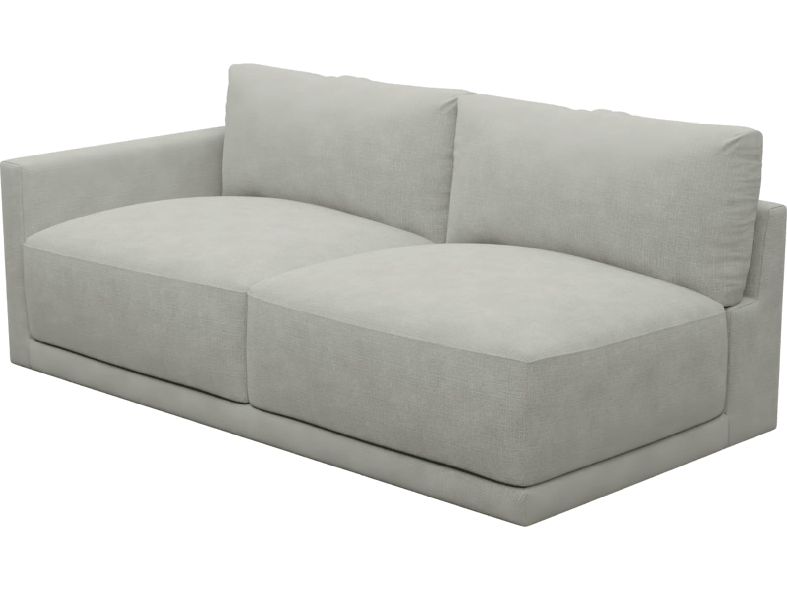 Haven Toorak Pebble Left Arm Facing 3 Seater Sofa Module color Toorak Pebble