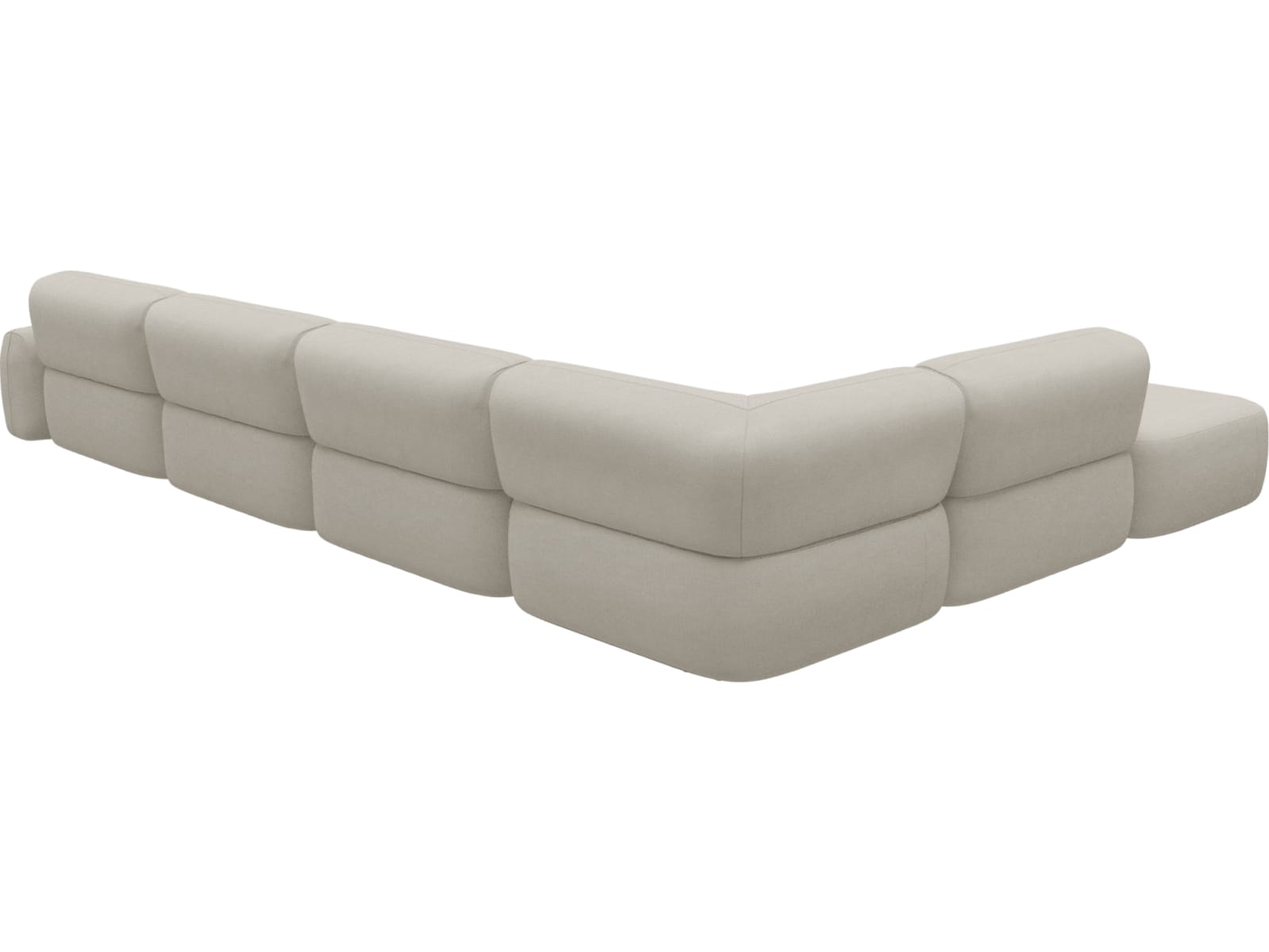 Beckett Toorak Pearl Modular Sofa - 7 Piece color Toorak Pearl