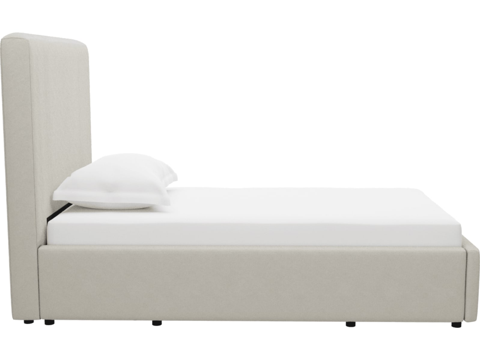 Aria California Ivory Right Drawer Storage Bed color California Ivory