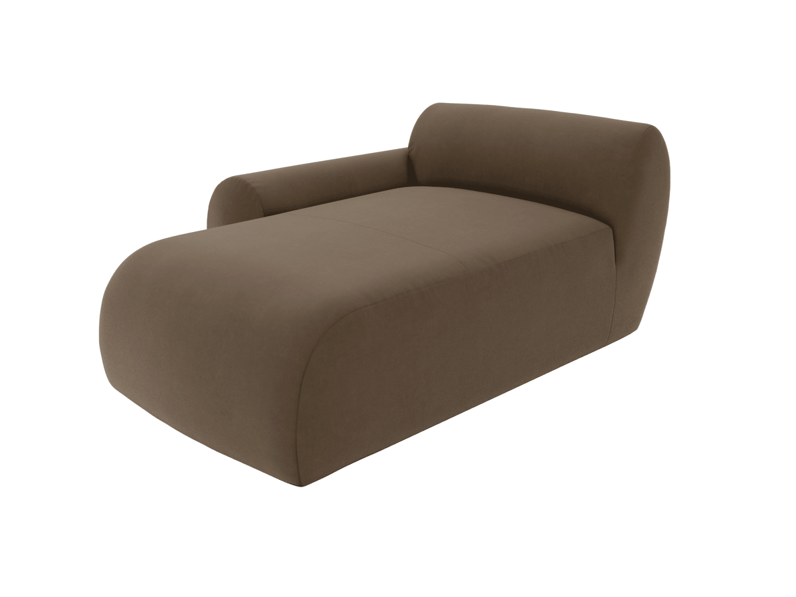 Malmo Blaze Mocha Chaise Left Arm Facing Sofa Module color Blaze Mocha