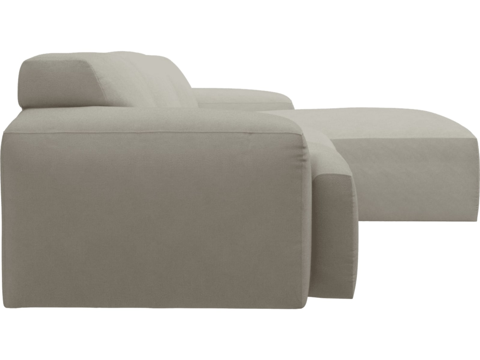 Copenhagen California Ivory Chaise Sofa - 3 Seater color California Ivory
