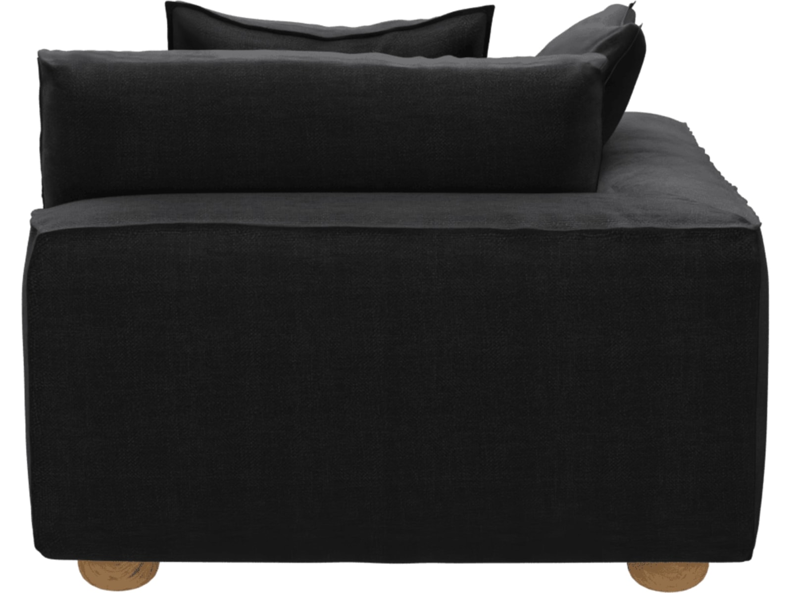 Tully Plaza Flint Grey Chaise Left Arm Facing Module color Plaza Flint Grey