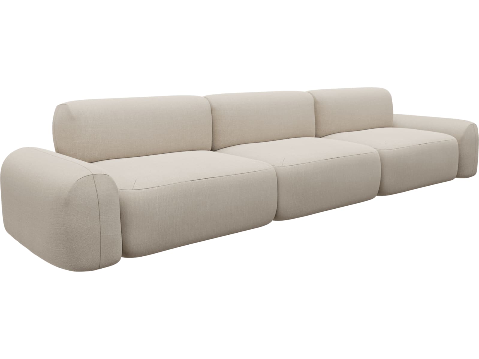 Beckett Santa Fe Sand Modular Sofa - 3 Seater color Santa Fe Sand