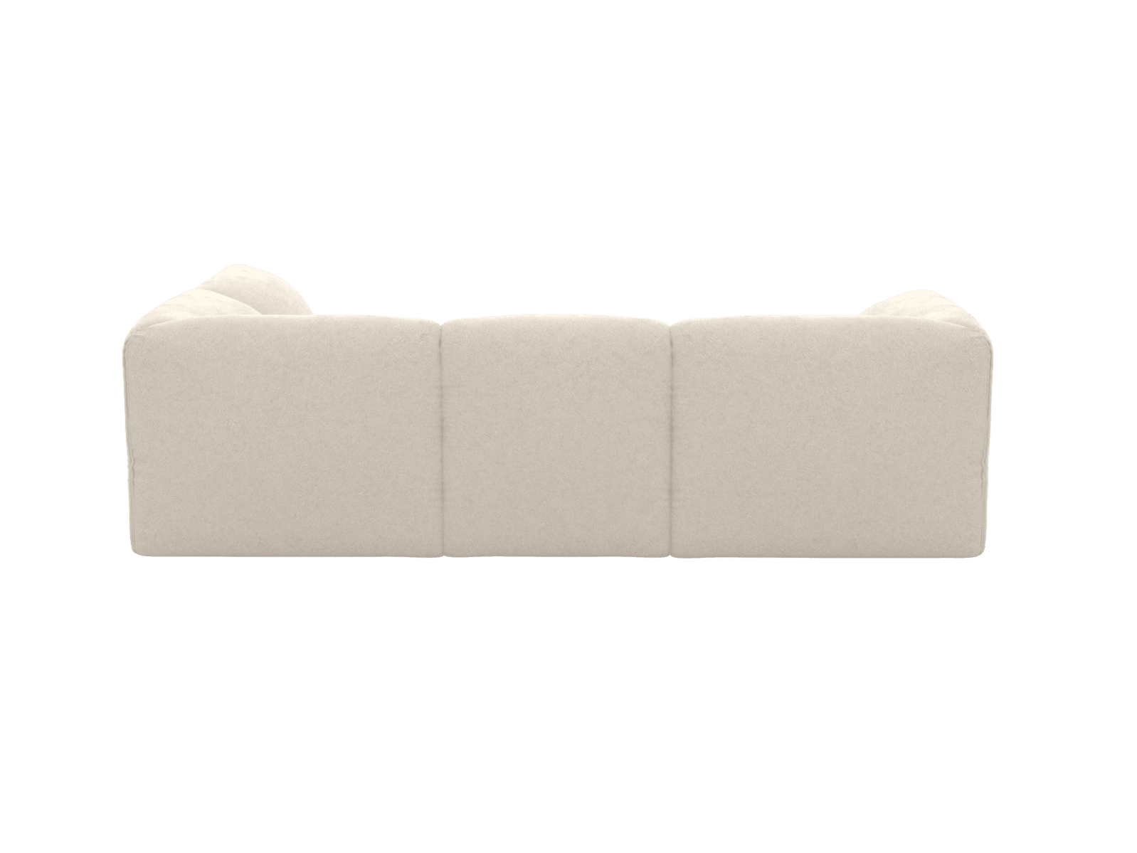 Kai Muse Flax Modular Sofa with Ottoman - 4 Seater color Muse Flax