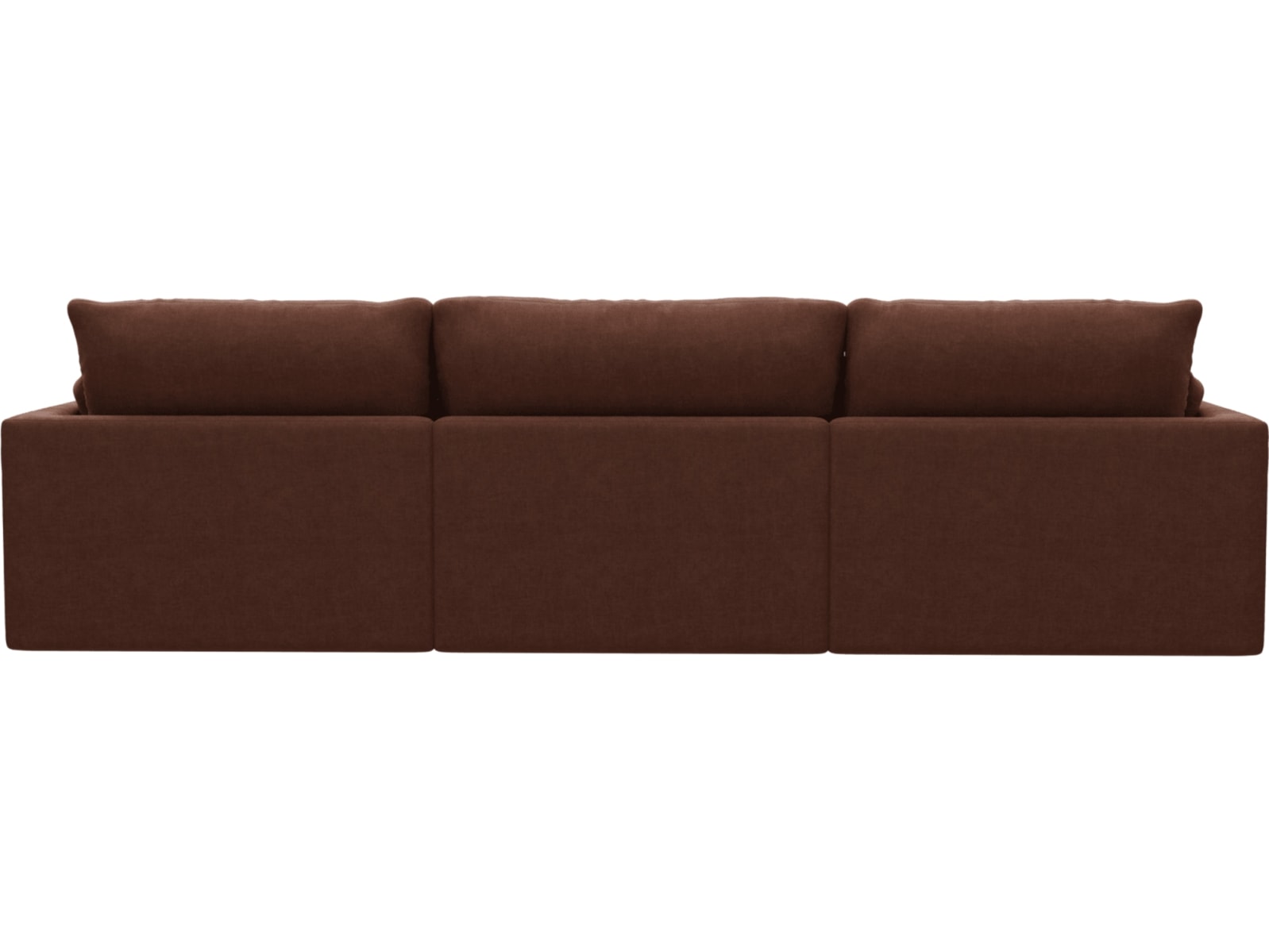 Willow Muse Rust Chaise Sofa - 3 Seater color Muse Rust