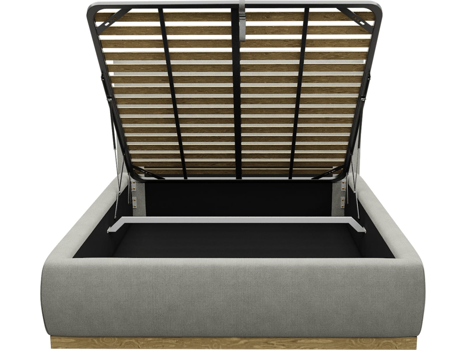 Haven Gas Lift Bed Toorak Pebble color Toorak Pebble