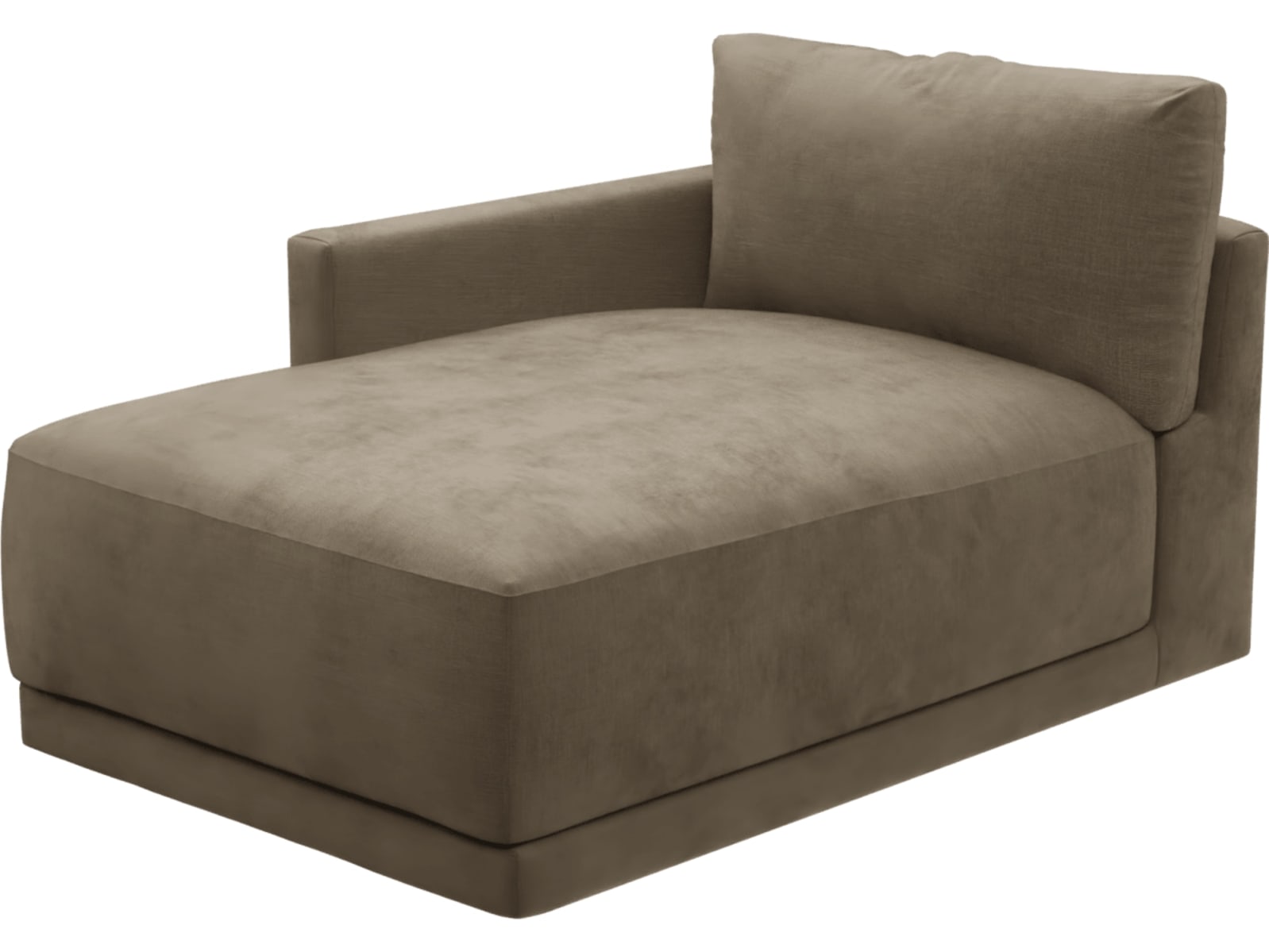 Haven Tribute Walnut Left Arm Facing Chaise Module color Tribute Walnut