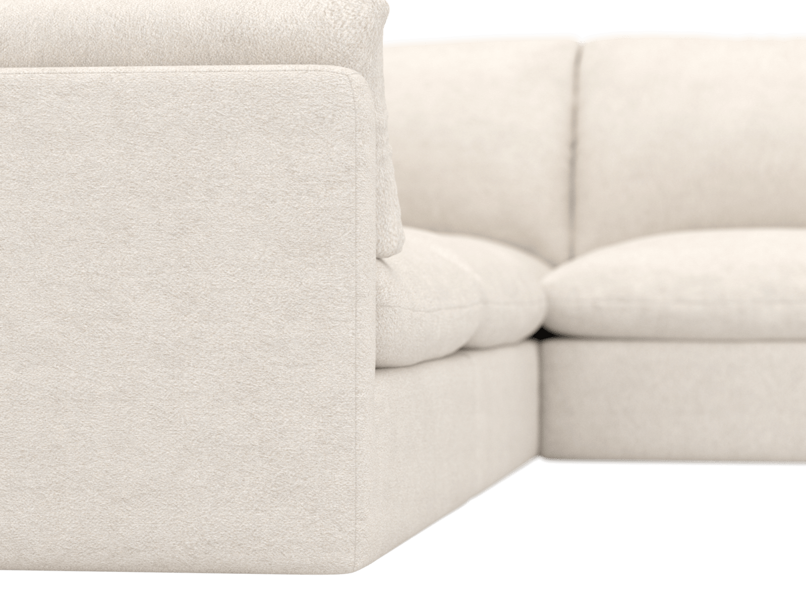 Willow Noa Fog Corner Sofa - 5 Seater color Noa Fog