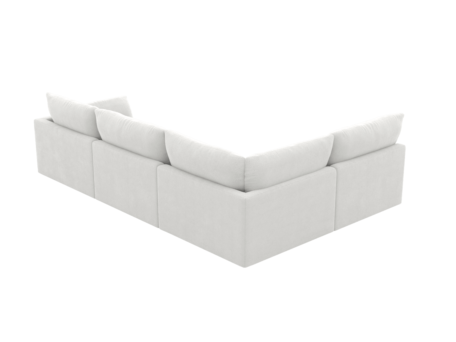 Willow Muse Frost Corner Sofa - 4 Seater LAF Terminal color Muse Frost
