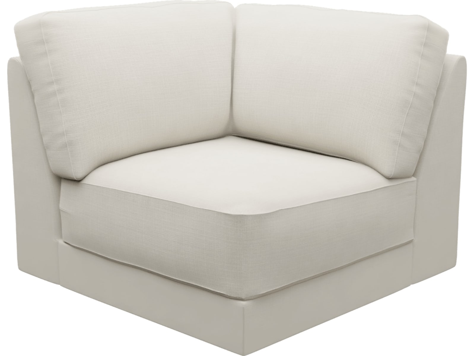 Monica Toorak Pearl Corner Sofa Chair Module color Toorak Pearl