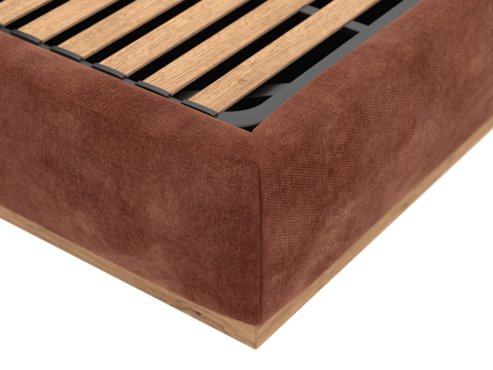 Haven Gas Lift Bed Muse Rust King color Muse Rust