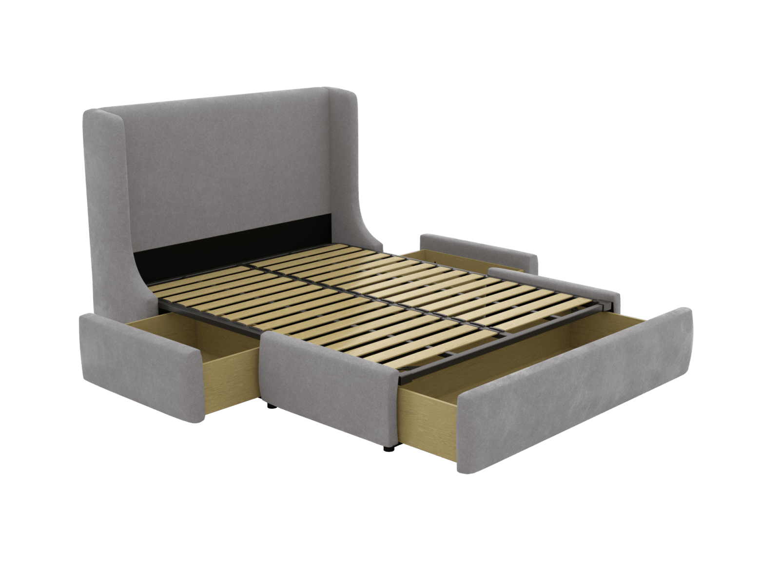 Lucy Drawer Bed View Steel color View Steel