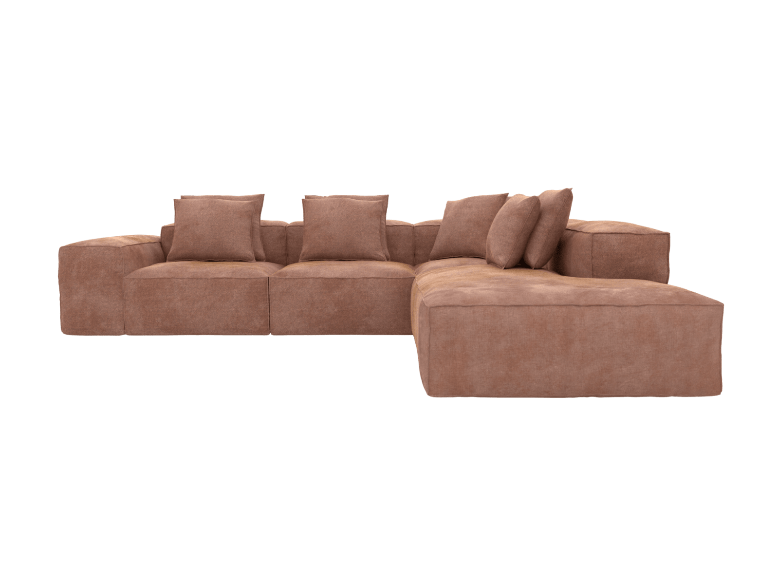 Riley Muse Dusk Modular Sofa - 5 Seater Right Terminal color Muse Dusk