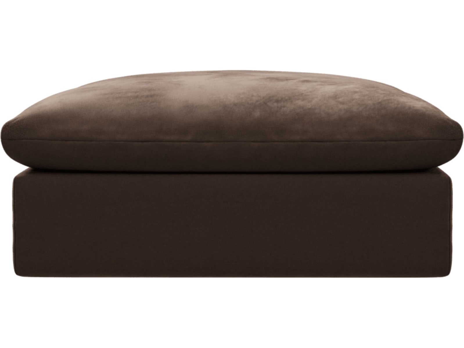 Willow Muse Chocolate Ottoman color Muse Chocolate