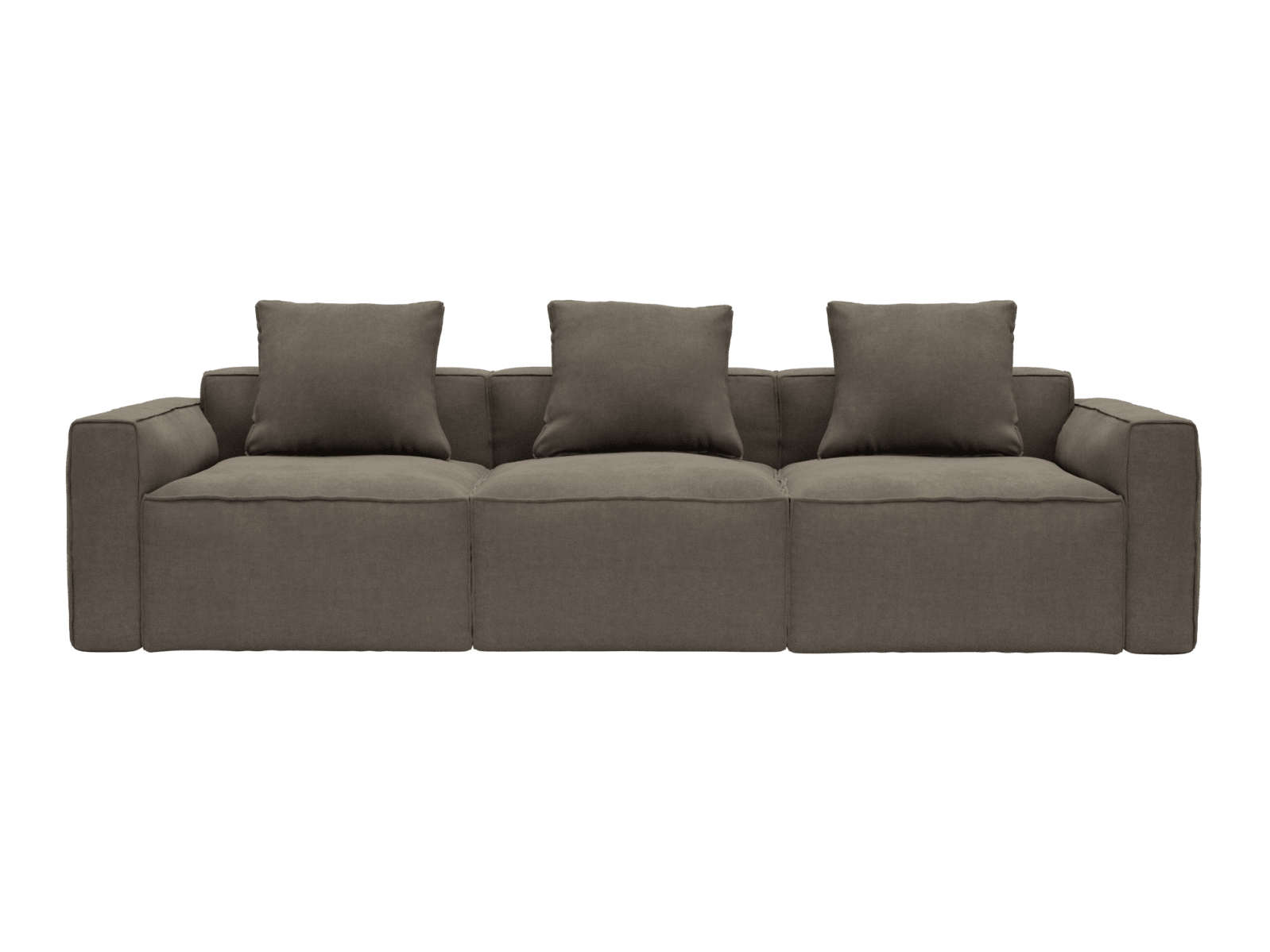 Riley Apt Muse Mink Sofa - 3 Seater color Muse Mink