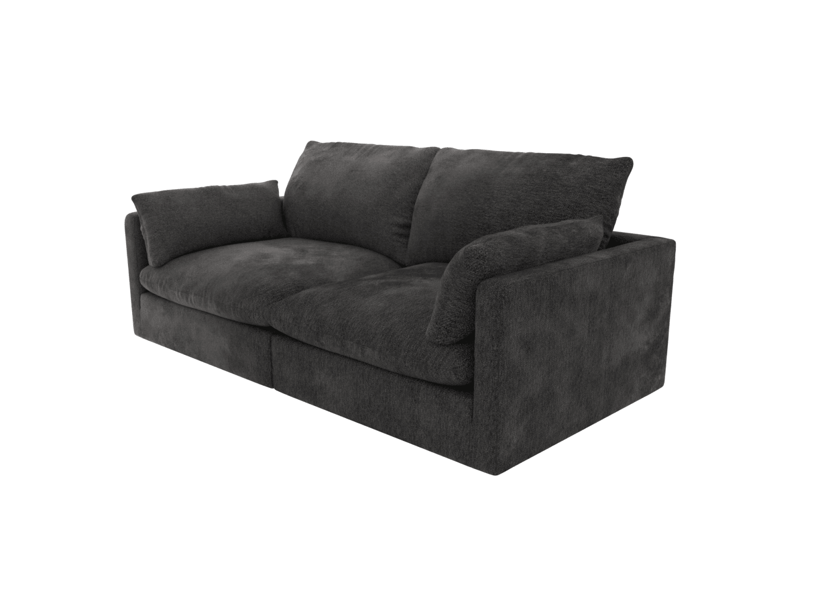 Willow California Charcoal Modular Sofa - 2 Seater color California Charcoal
