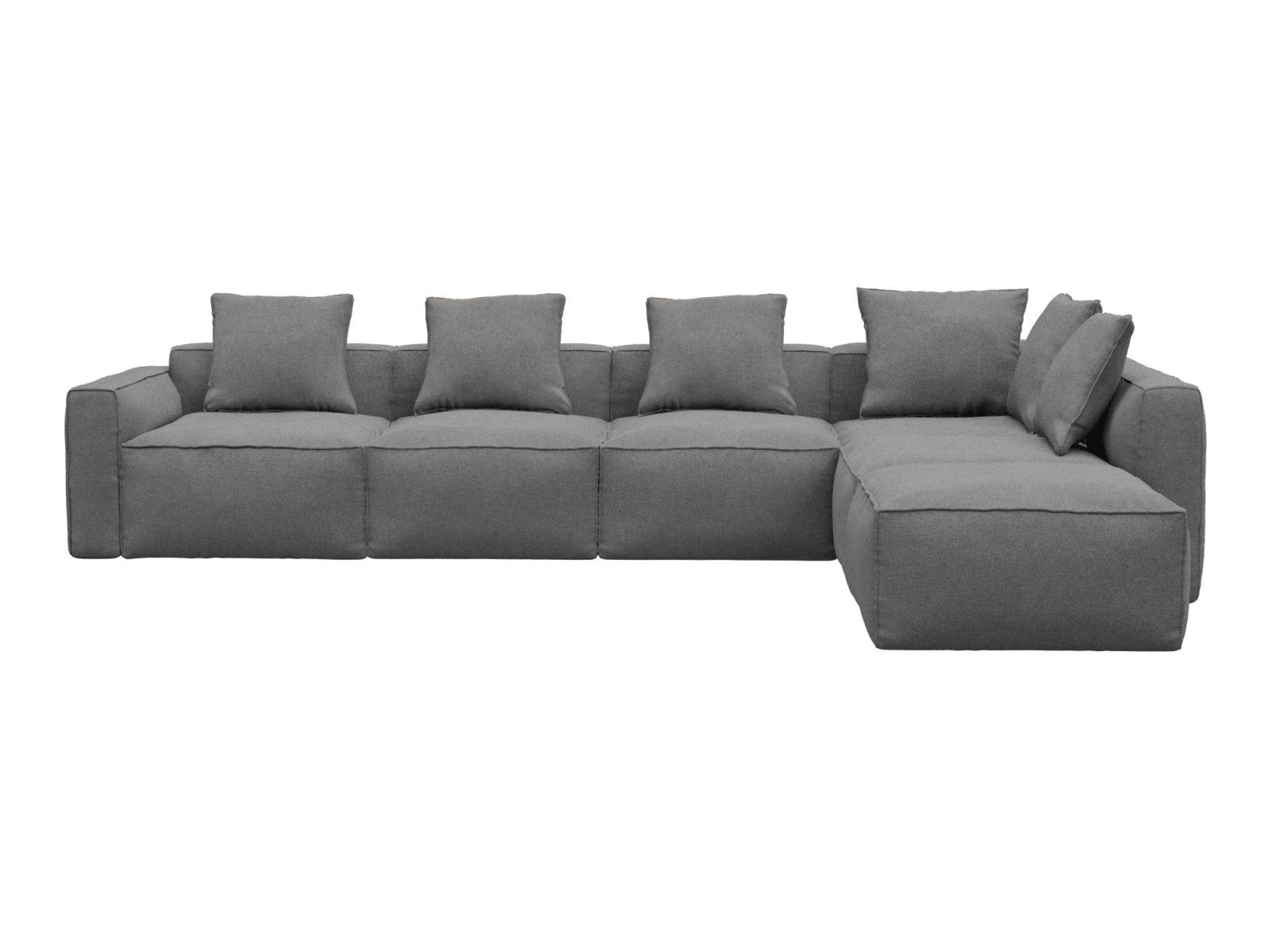 Riley Apt California Slate Sofa - 6 Seater RAF Terminal color California Slate