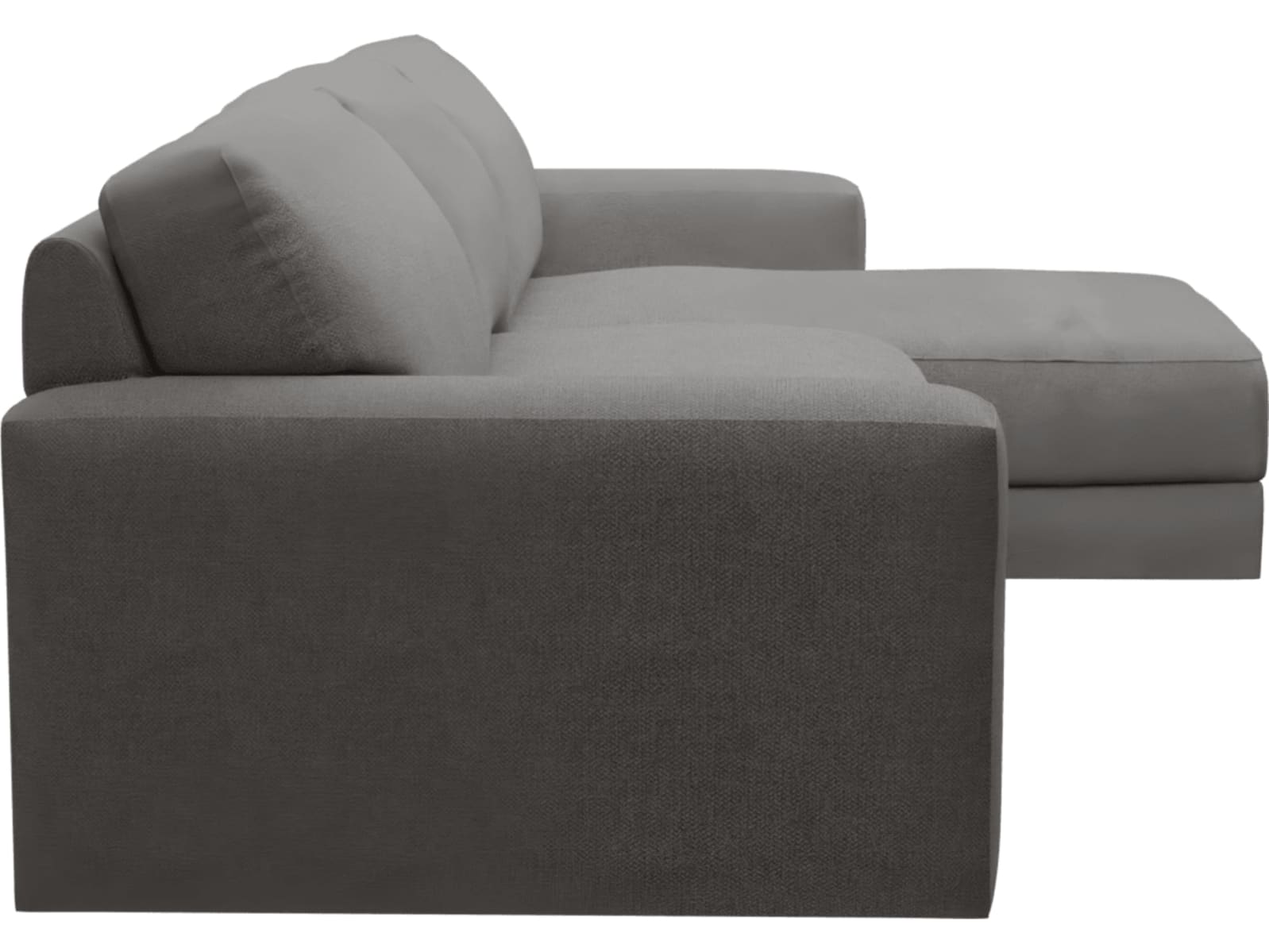 Monica California Slate Chaise Sofa - 3 Seater color California Slate