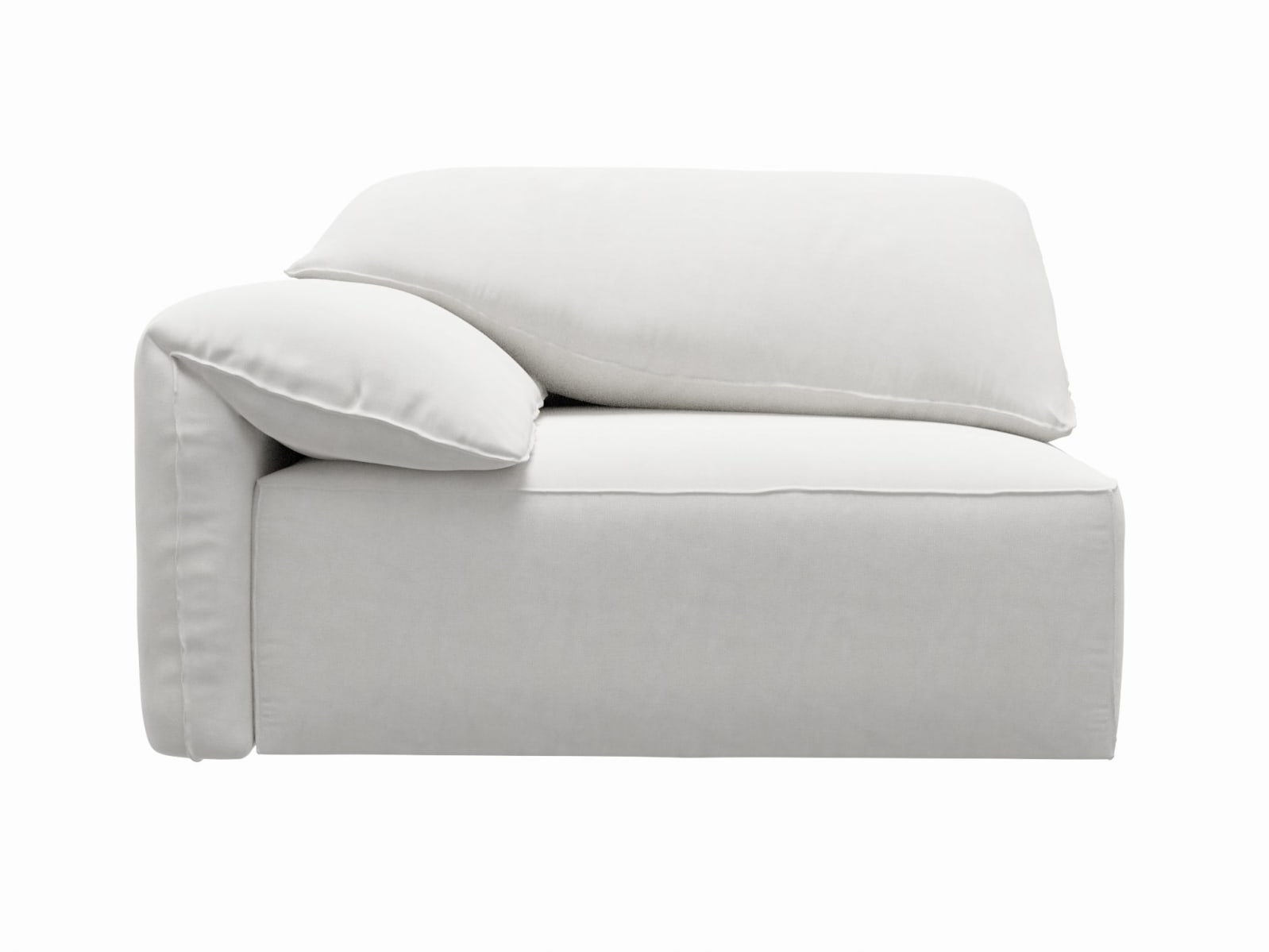 Clarence Muse Frost 2 Seat Left Arm Facing Sofa Module color Muse Frost