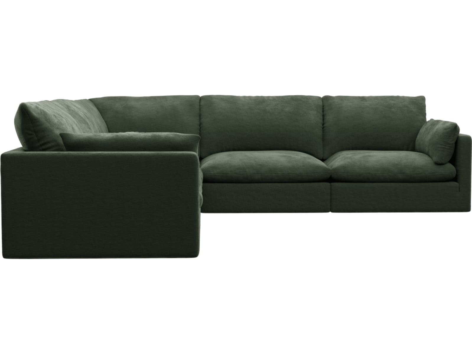 Willow Muse Forest Corner Sofa - 5 Seater color Muse Forest