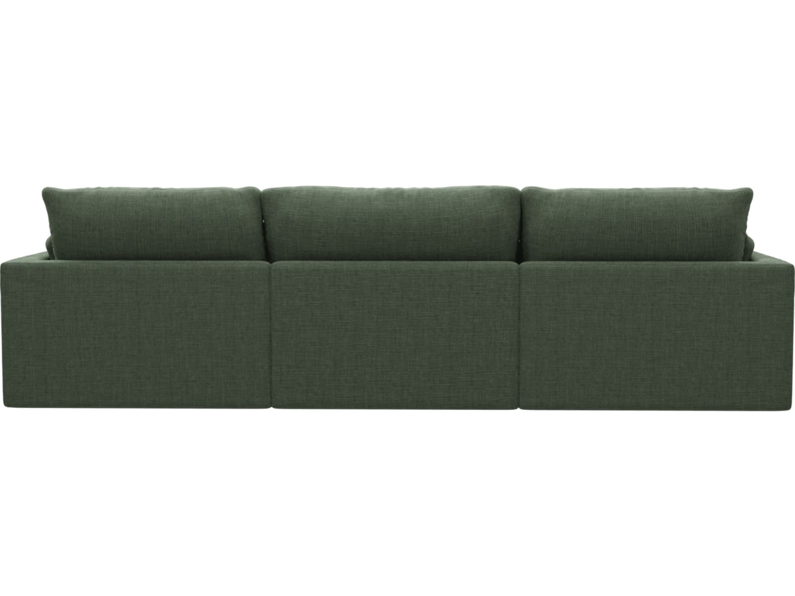 Willow Tribute Dark Jade Chaise Sofa - 3 Seater color Tribute Dark Jade