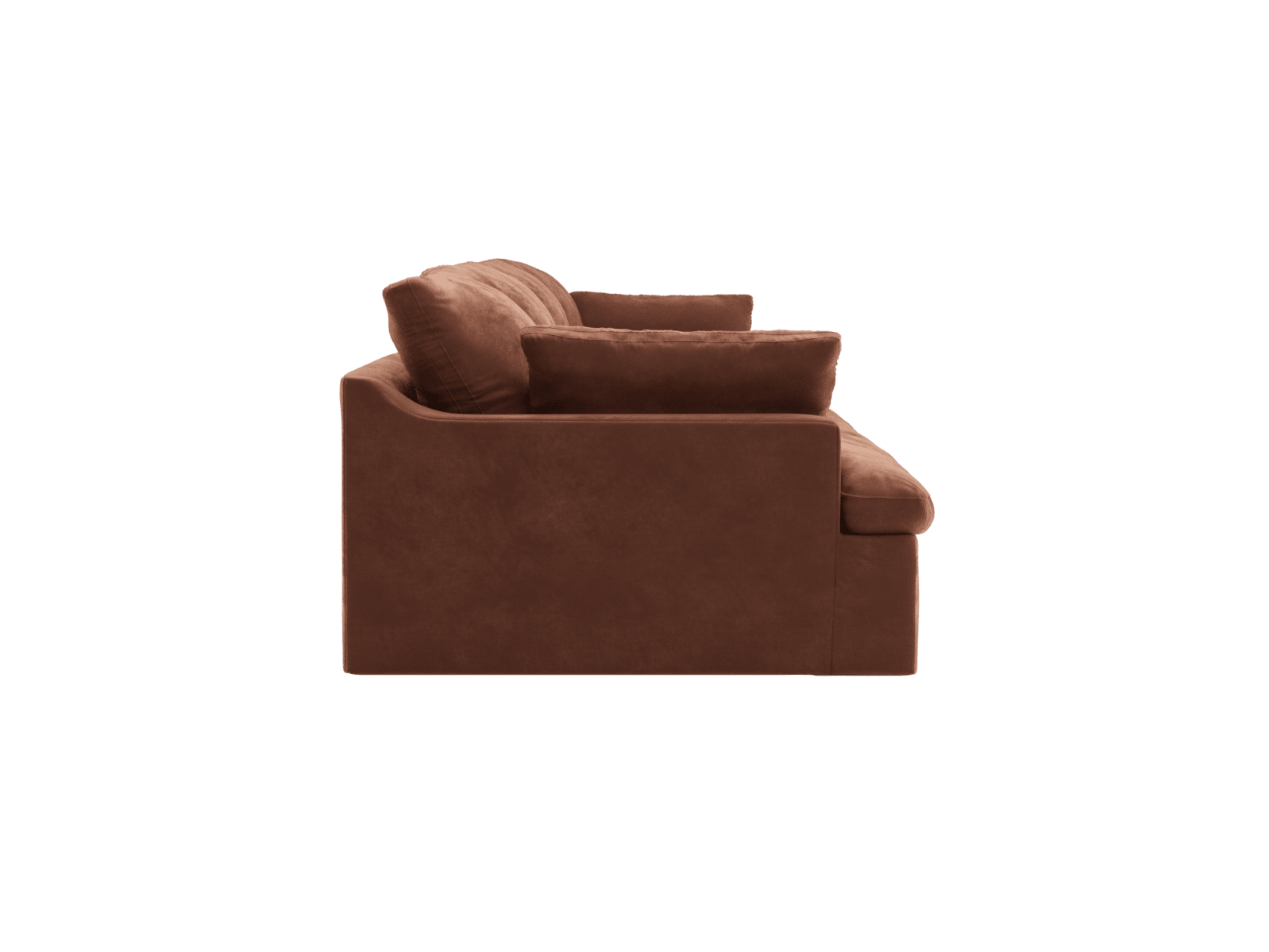 Retreat Muse Rust Modular Sofa - 4 Piece color Muse Rust