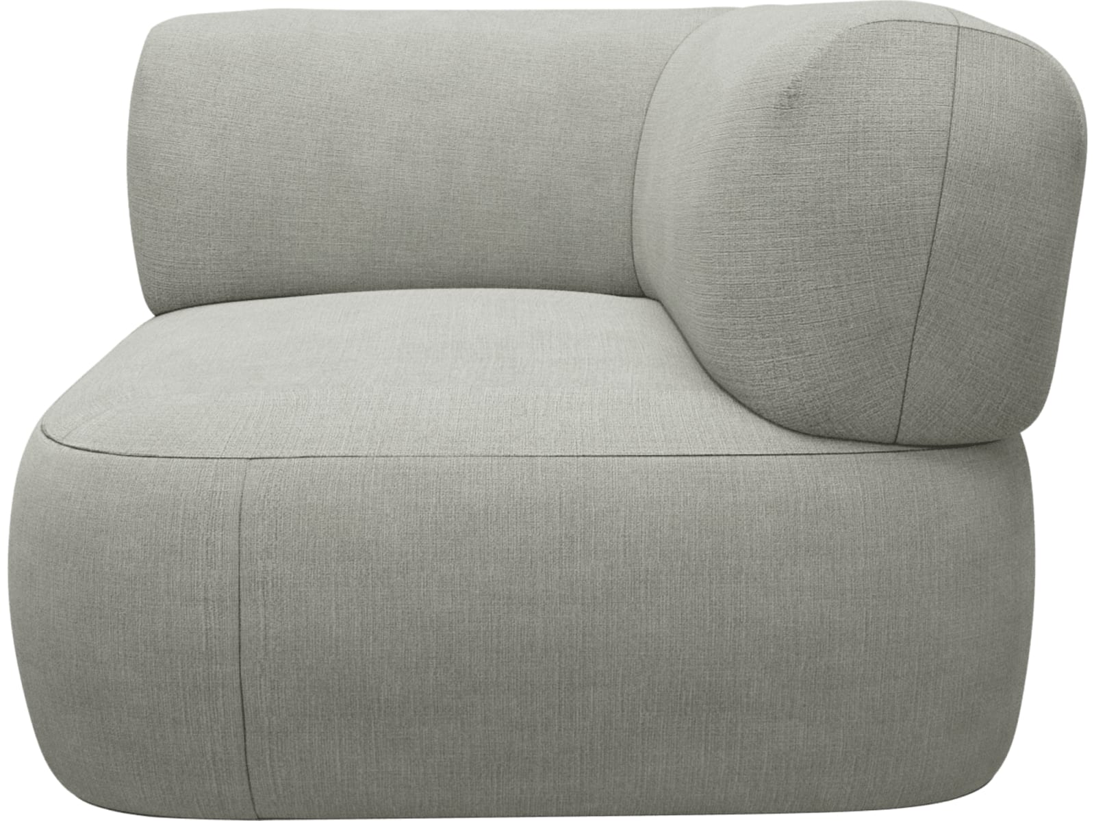 Beckett Toorak Pebble Sofa Module Corner color Toorak Pebble